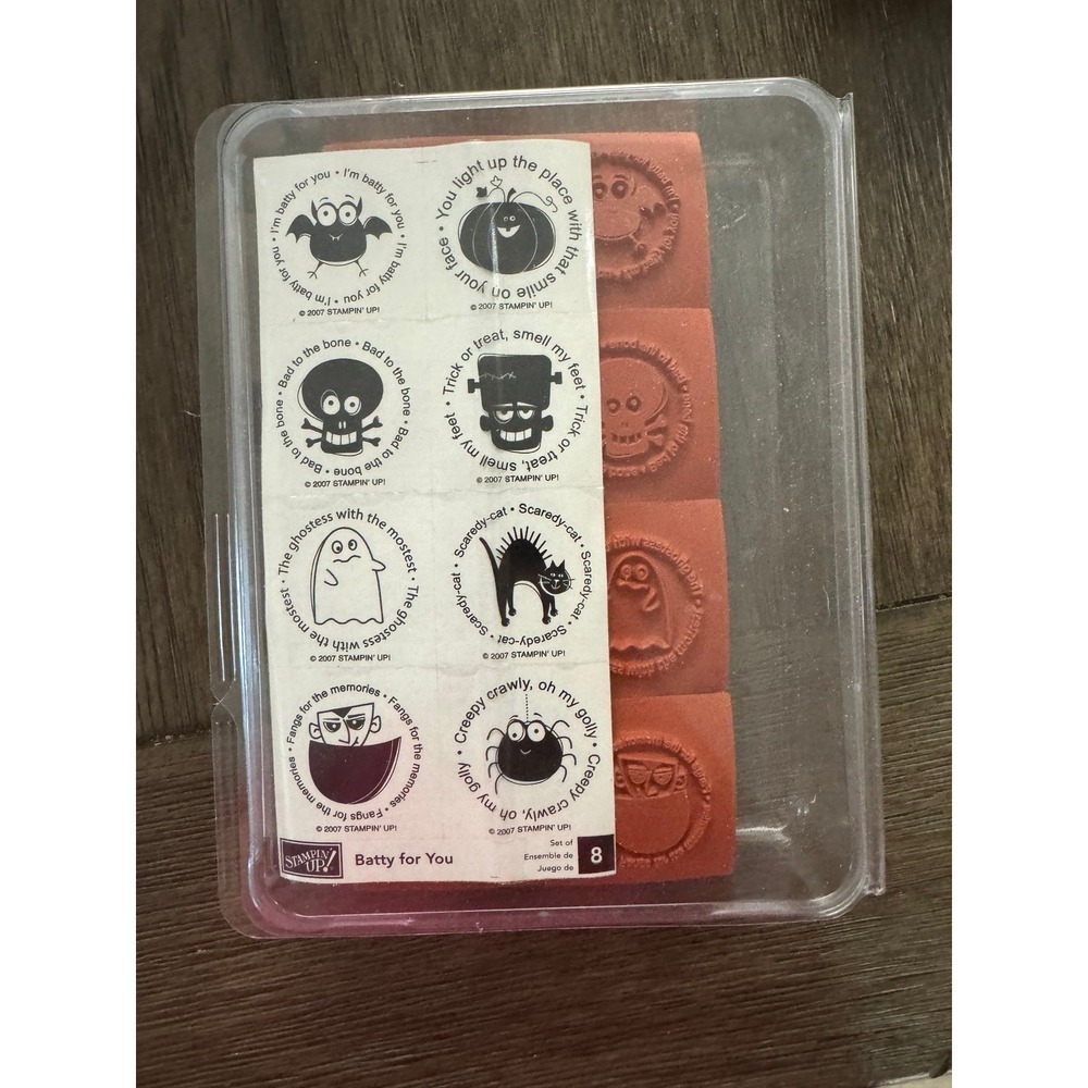 Stampin Up Batty For You Rubber Stamps NEW